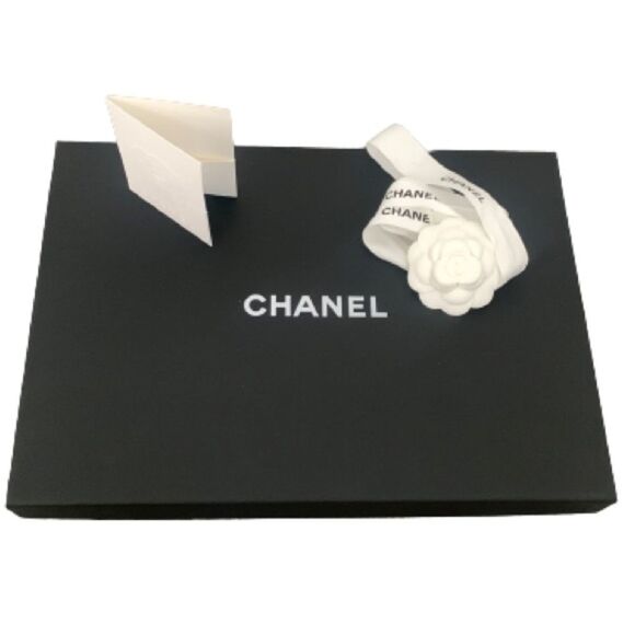 CHANEL Empty Medium Gift Box – 15” x 11” x 2” with Ribbon, Camellia, Tissue - Picture 1 of 11